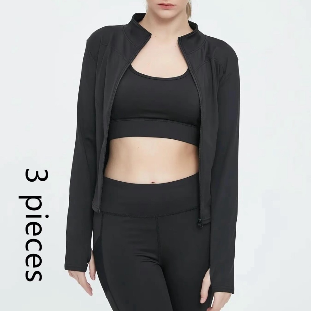 3 Piece Activewear/Yoga Set Sz M